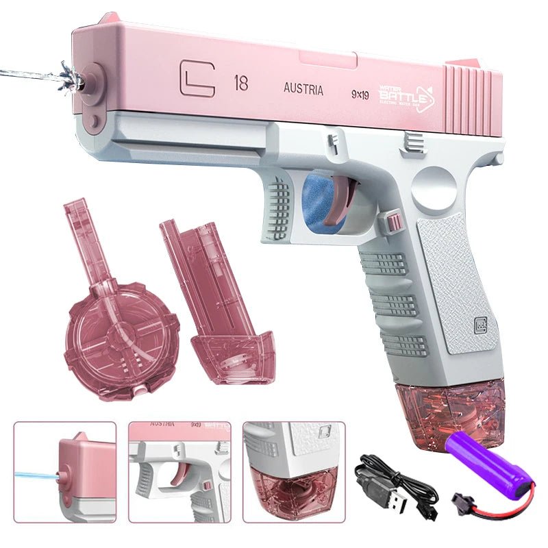 AquaGlock - The electric full - auto water blaster! - Phonectivity