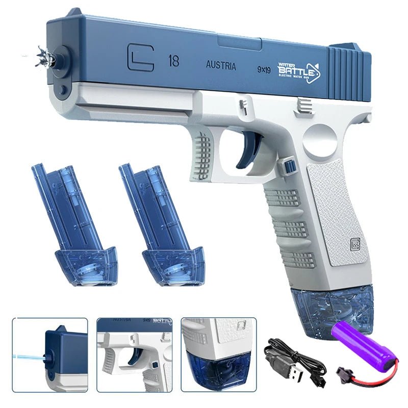 AquaGlock - The electric full - auto water blaster! - Phonectivity