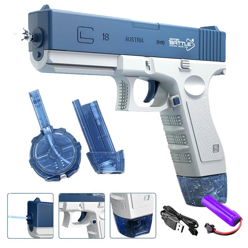 AquaGlock - The electric full - auto water blaster! - Phonectivity