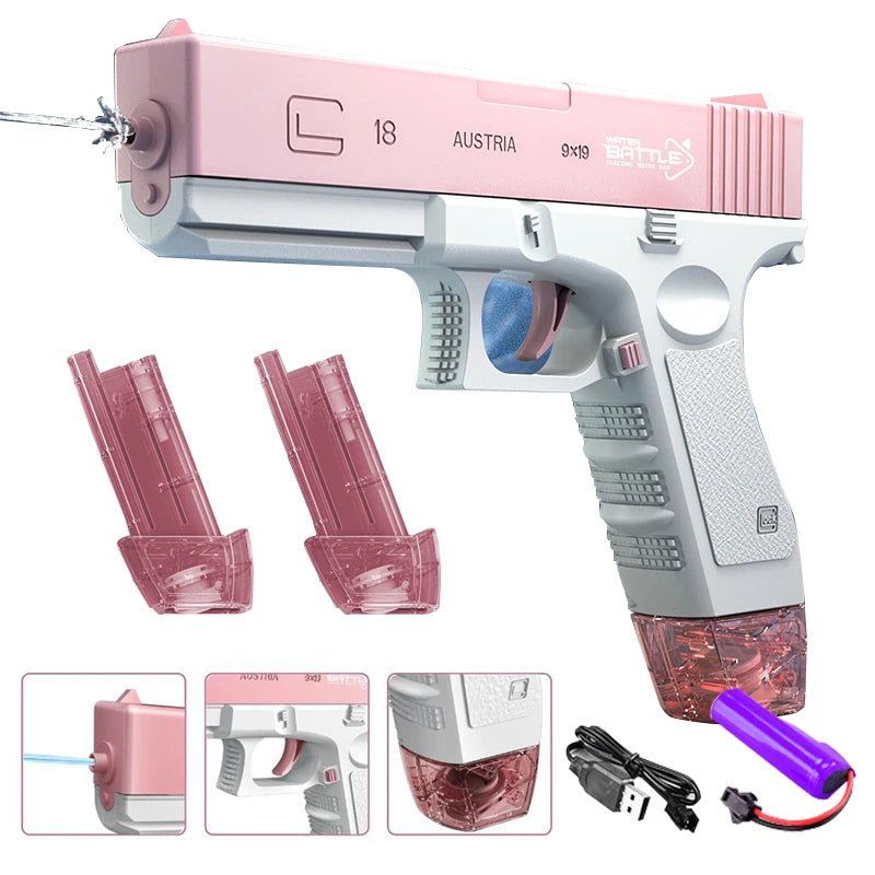 AquaGlock - The electric full - auto water blaster! - Phonectivity